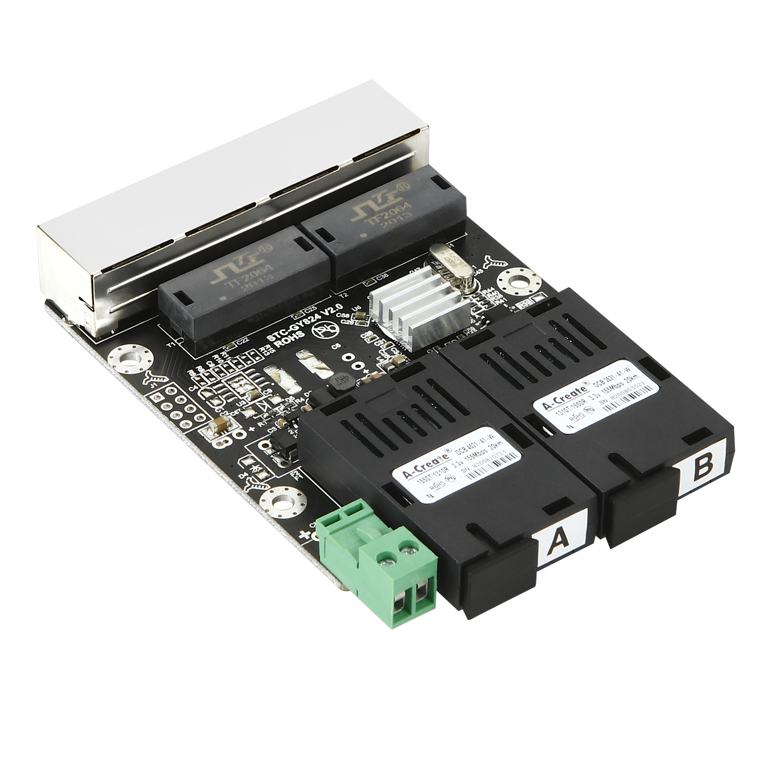 兩光(guāng)四電(diàn)交換機(jī)模塊